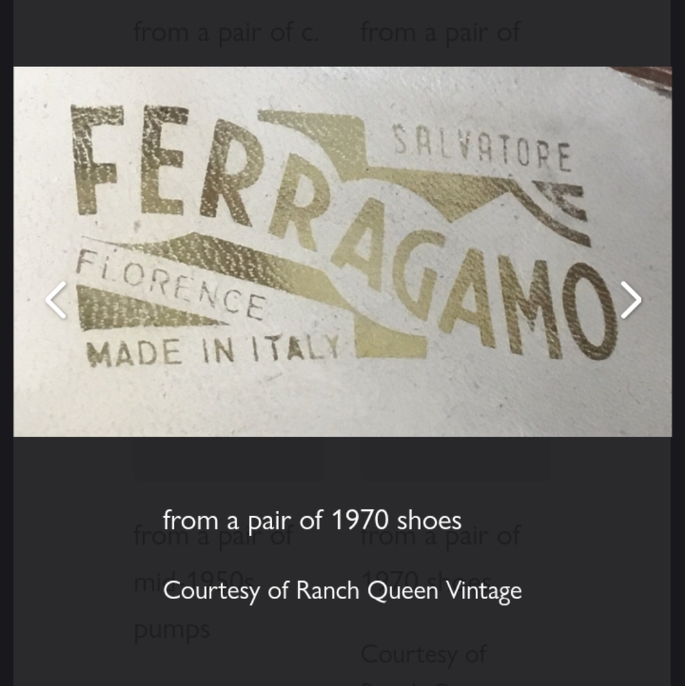 ∆-Salvatore Ferragamo Saks Fifth Ave Black Leather 1970s Pumps Vintage Size:8AAA - Picture 8 of 8